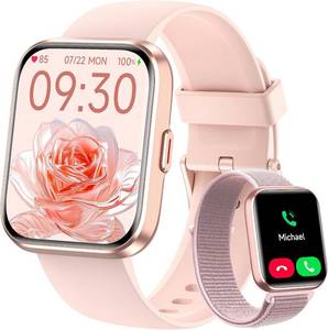 lot 30254 image: Womens Smartwatch, 1.8 Touch Screen, CallsAlexa, HRSleepSpO2,3ATM
