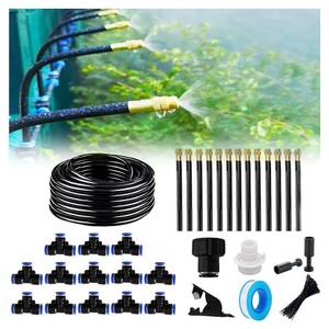 lot 30282 image: Drip Irrigation Kit, Garden Watering System, 360  Copper Nozzle, 50ft