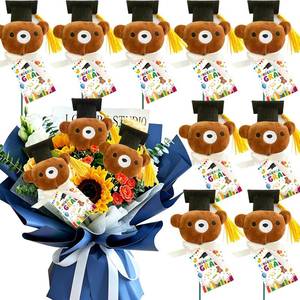 lot 30284 image: 41 Pcs Kindergarten Gifts 20 Mini Graduation Teddy Bear Bouquets with Cards