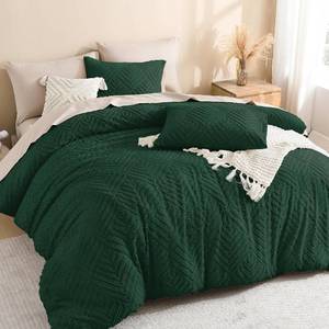 lot 30289 image: Litanika California King Comforter Set, 3 Pcs Tufted Boho Bedding Set