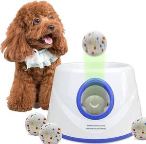 lot 30295 image: Automatic Dog Ball Launcher, Adjustable 20-45ft, 3 Balls, IndoorOutdoor