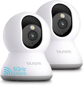 lot 30308 image: blurams 5G Cameras for Home Security, 360  PTZ PetDog Indoor Camera, 2Pack