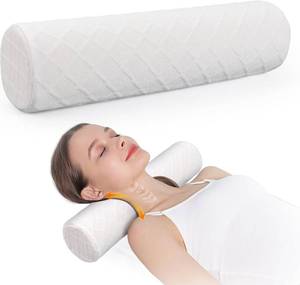 lot 30385 image: Cozyhealth Cervical Roll Pillow, Medium Soft Memory Foam Neck Pillow 4.7H