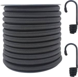 lot 30402 image: 516 Black Bungee Cord 30ft Elastic Shock Rope for Tie Downs