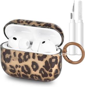 lot 30414 image: Cute Cool Leopard Amber Tortoise Shell Case for AirPods Pro 3