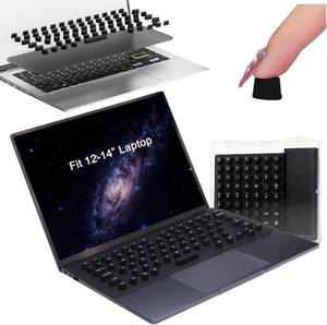 lot 30434 image: Universal Laptop Keyboard Cover for Long Nails with 119 Raised Stickers
