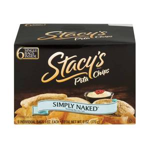 lot 30484 image: Stacy S Simply Naked Pita Chips 1 Oz Bags 6 Count