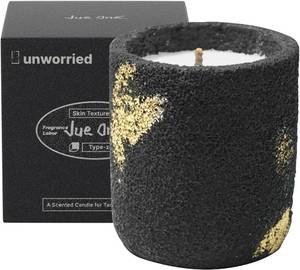 lot 30508 image: Scented Soy Wax Candles in Cement Jars, Non-Toxic, Black Pepper & Sandalwood