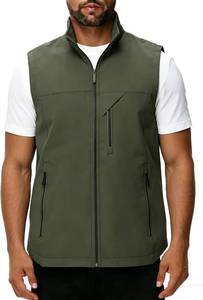 lot 30527 image: Mens Lightweight Zip Vest Sleeveless Jacket Outdoor Fishing Large