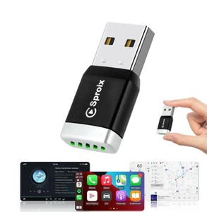 lot 30323 image: Sproix Mini Wireless CarPlay and Android auto adapter