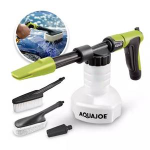 lot 3306 image: $59 2-in-1 Hose-Powered Foam Cannon Spray Gun with Attachments, Green