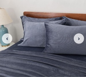 lot 3309 image: Berkshire Velvetsoft Sheet Set with Extra Pillowcases, Gray, Spit King