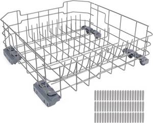 lot 3343 image: $80 WD28X34744 WD28X26099 Dishwasher Lower Rack for GE