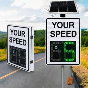 $447 Radar Speed Sign, Solar LED, Speed Display, Aluminum