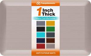 lot 3372 image: 1-Inch Thick Anti-Fatigue Mat 20x32 KitchenDesk Khaki
