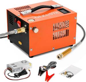 lot 3420 image: $150 Portable PCP Air Compressor 4500 PSI30 MPa Oil-Free, 12V110V