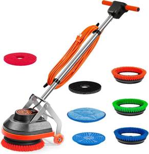 lot 3450 image: $470 HHQ Floor Scrubber, 13 Orbital, 3 Brushes & 3 Pads, Orb-6, see note.