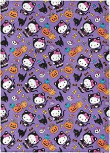 lot 3492 image: Hello Kitty Halloween Silk Throw Blanket for Bed & Couch, 50x70