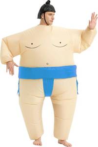 lot 3499 image: Inflatable Sumo Costume for Adult,Blow Up Wrestler Suit