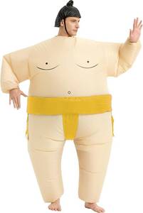 lot 3500 image: Inflatable Sumo Costume for Adult,Blow Up Wrestler Suit