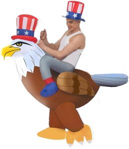 lot 3502 image: SVNVIOZ Inflatable Costumes for Adults USA Eagle Air Blow Up Suit