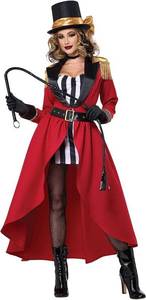 lot 3503 image: $90 California Costumes Ravishing Ringmaster Womens Costume, Small 6-8
