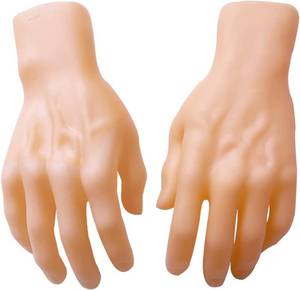 lot 3515 image: Medou 2-Piece Realistic Halloween Hands (Left & Right)