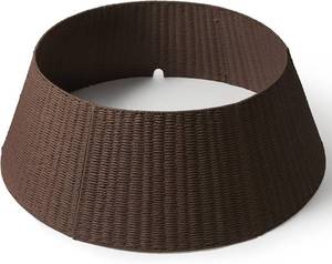 lot 3531 image: $52 42in Extra Large Christmas Tree Collar - Wicker Woven Basket Brown