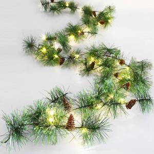 lot 3582 image: HamiFinee Christmas Garland with 30 LED Fairy Lights 6.56FT