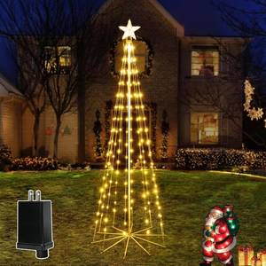 lot 3598 image: $46 Ollny 5ft 140 LED MULTICOLOR Outdoor String Lights, 8 Modes IP65