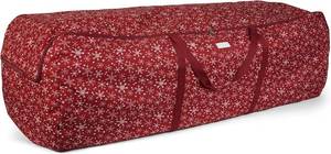 lot 3599 image: $73 Covermates Christmas Tree Storage Bag, Red Snowflake