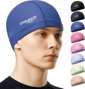 lot 66512 image: Large COOLMATE Fabric Swim Cap for Women, Men & Kids, Lightweight, 1 Pack