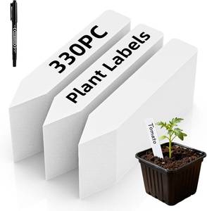 lot 66527 image: 4 L x 0.62 W Cleangor 330Pcs Plant Labels with Marker Pen, 4 Plant Tags for Garden