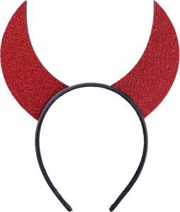 lot 69114 image: One Size Bonnie Z. Leonardo Halloween Devil Horns Headband Red