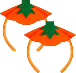 lot 69136 image: Standard 2 Pieces Halloween Pumpkin Headbands,Halloween Headbands for Women