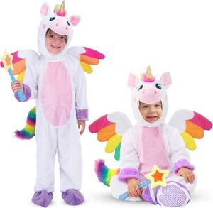 lot 69137 image: 12-18 Months Spooktacular Creations Halloween Unicorn Costume Toddler, Unicorn Costume Girls with Wings and Star Wand 12-18 MONTHS