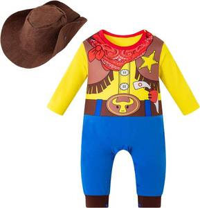 lot 69149 image: 0-3 Months Infant Baby Boys Doctor Cowboy Car Driver Police Costume Romper Halloween Cosplay Bodysuit 0-3 MONTHS