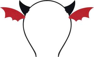 lot 69233 image: One Size Leuceiy Devil Horns Headband,Little Bull Horn Devil Headband Halloween Adult Dress up Surprise Theme Party