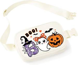 lot 69285 image: 8.2 � 5.1 � 1.5 inches Halloween Purse,Boo Basket Stuffers for Women Teens,Halloween Gifts Bags for Women Teens,Funny Halloween Crossbody Bag Costume accessories Trendy Stuff.