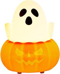 lot 69313 image: SANKEDOU LED Pumpkin Ghost Night Light for Kids, Cute Lamp Gift 7 Colors NightLight, Silicone Rechargeable Bedroom Touch Pumpkin Lamps, Kawaii Room Decoration Bedside Lamp for Kids Girls Boys