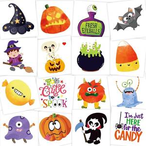 lot 69330 image: Small Fancy Land Halloween Tattoos for Kids 144 Pcs Halloween Temporary Tattoos Bulk Halloween Party Favors Goody Bag Stuffers Halloween Party Supplies Decorations