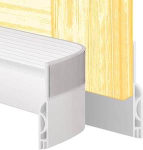 lot 69357 image: Door Draft Stopper,Door Sweep for Bottom of Door,Weather Stripping Door Seal Draft Guard Blocker Noise Cold Air Insulation Soundproofing for Exterior Interior Home Improvement(White, 78)
