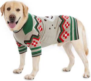 lot 69381 image: Large Warm Dog Sweaters for Small Dogs - Male & Female, Halloween & Autumn Themed, Knit Sweaters with Long Legs for Yorkie & Chihuahua LG