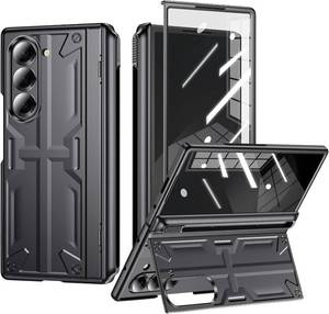 lot 69442 image: $31 for Samsung Z-Fold-6 Pen Case Slim Hinge Stand Case with Screen Protector - Support Wireless Charging - Soft Full Body Protective Phone Cover for Galaxy Z Fold6 Black