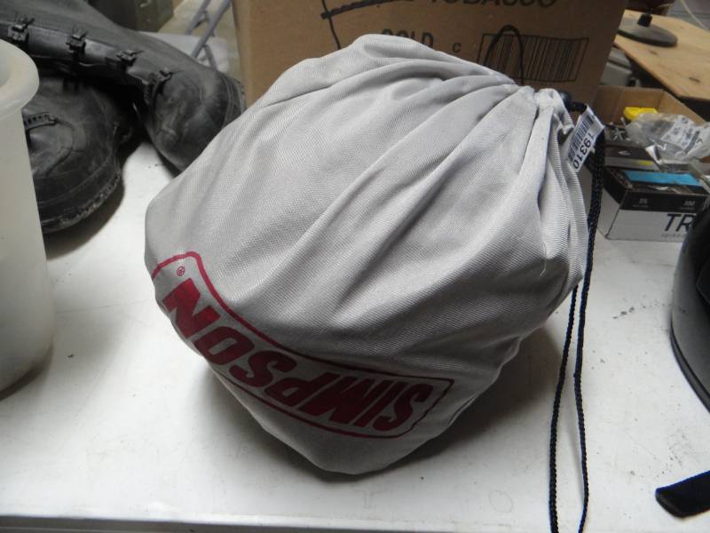 lot 19310 image: Simpson motorcycle helmet.