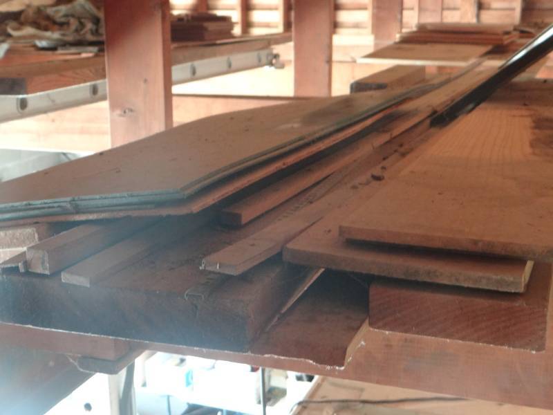 lot 19510 image: Lot of lumber in the rafters, only the lumber.