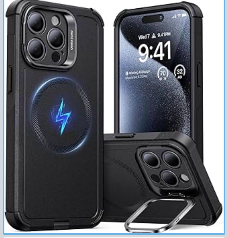 lot 69898 image: iPhone 15 Pro Max Case with Stand - Retail $25