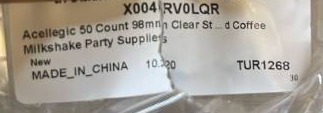 lot 168232 image: Clear Plastic Party Cup Lids - 50 Count - Retail $10