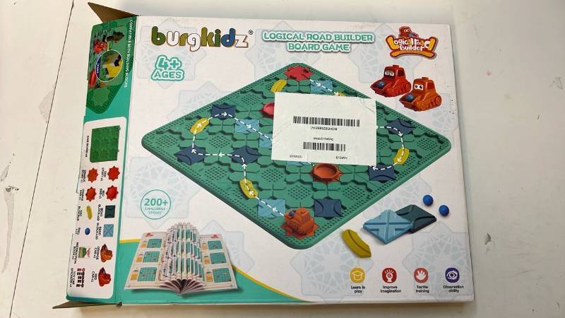 lot 168341 image: Burgkidz Logical Road Builder Board Game - Retail $25