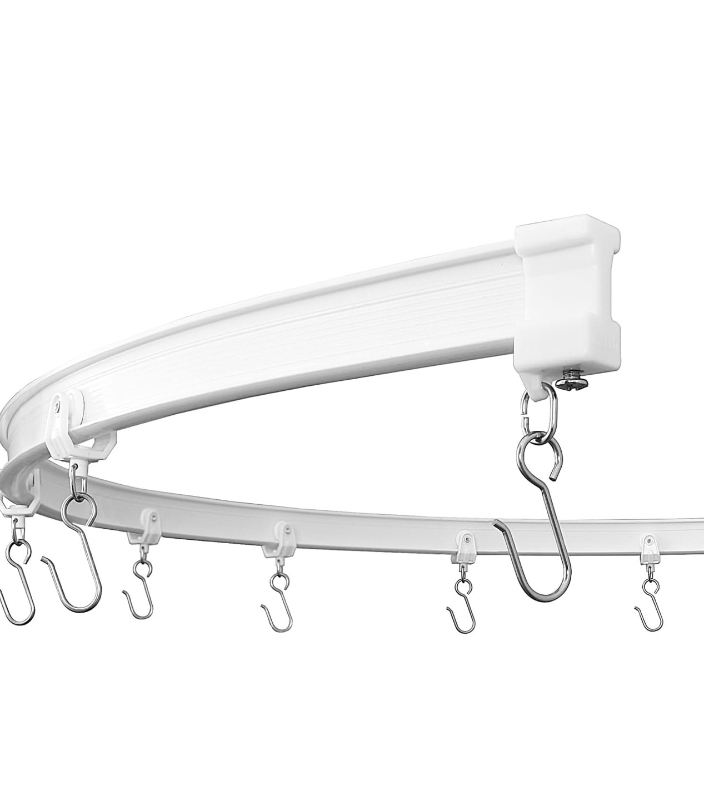 lot 68432 image: Flexible Curtain Track System with Hooks - Retail $25